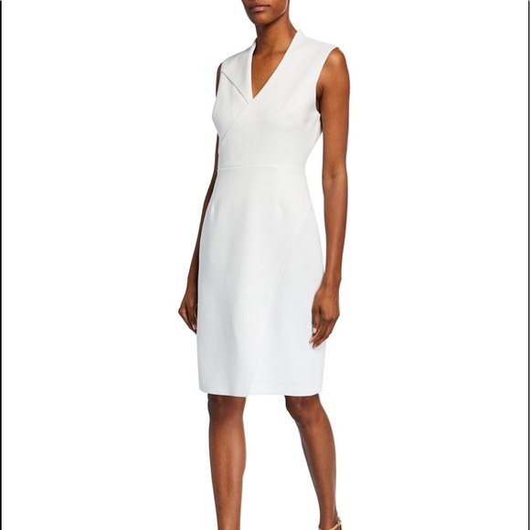 Elie Tahari Elodie Sleeveless V-Neck Sheath Dress - Picture 1 of 16